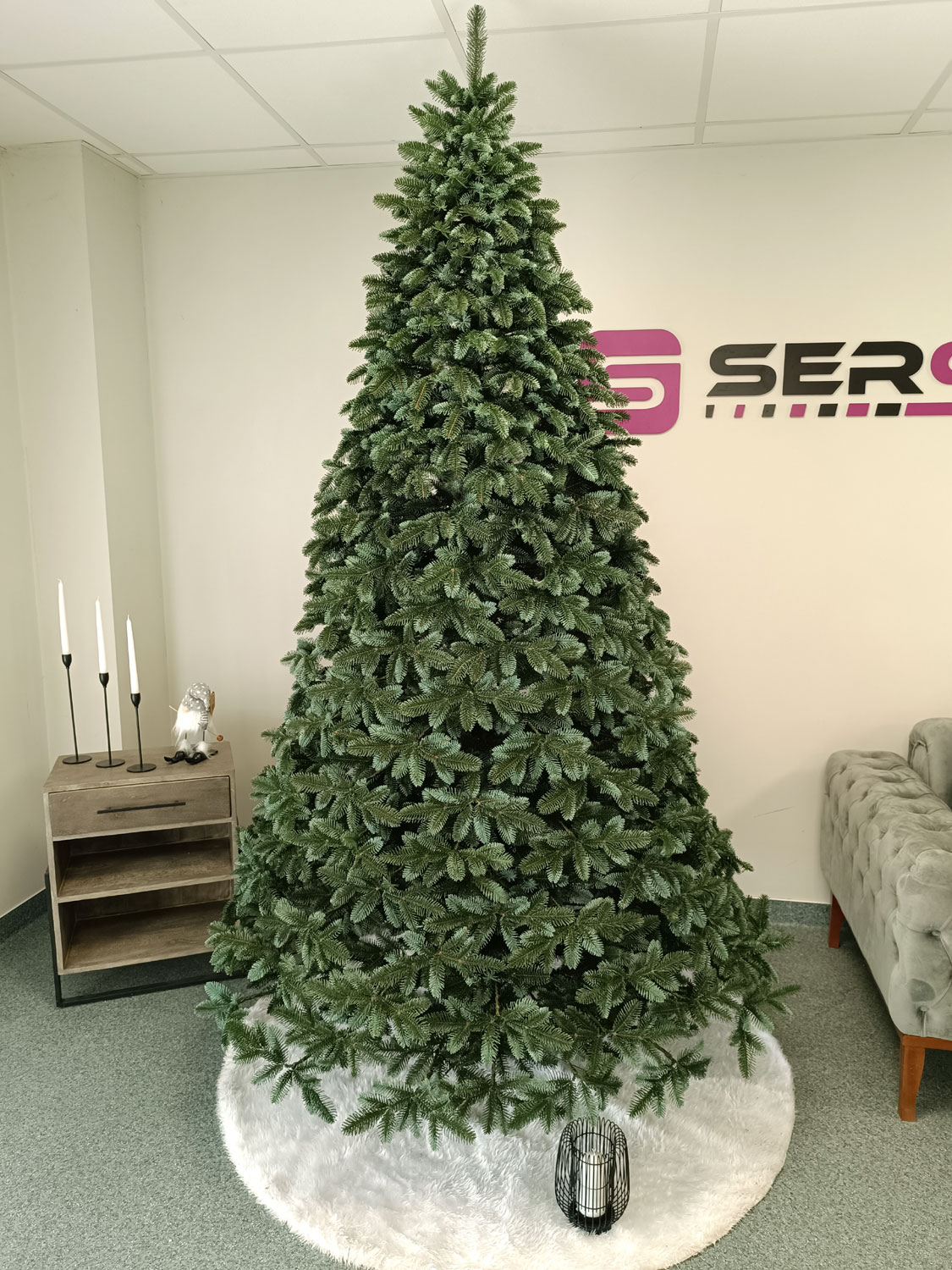 Brad artificial Christmas Deluxe by Sersimo, Canada argintiu, 3D, 230cm Household NewTrend