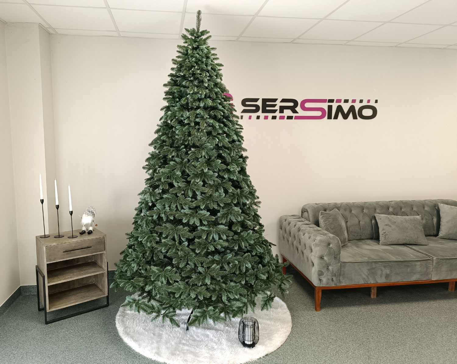 Brad artificial Christmas Deluxe by Sersimo, Canada argintiu, 3D, 230cm Household NewTrend