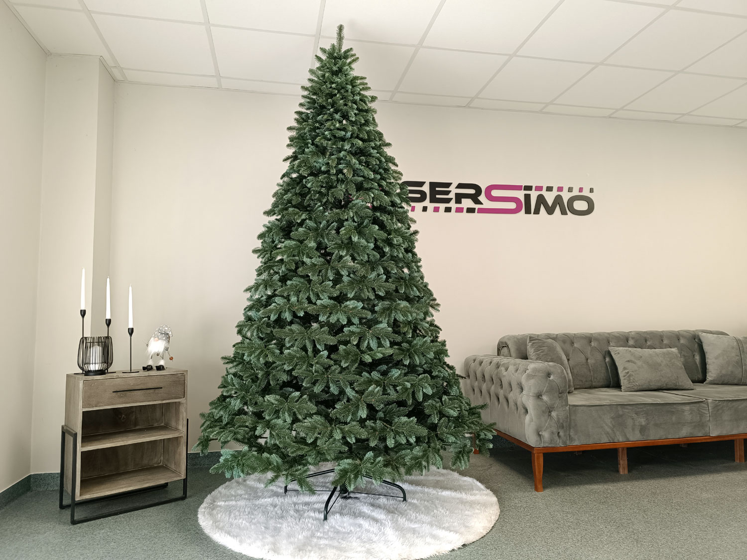 Brad artificial Christmas Deluxe by Sersimo, Canada argintiu, 3D, 230cm Household NewTrend