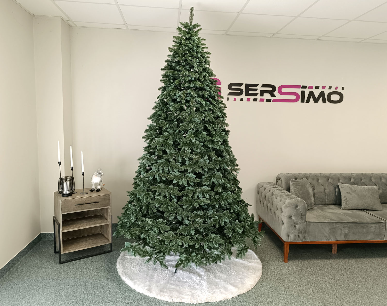 Brad artificial Christmas Deluxe by Sersimo, Canada argintiu, 3D, 230cm Household NewTrend