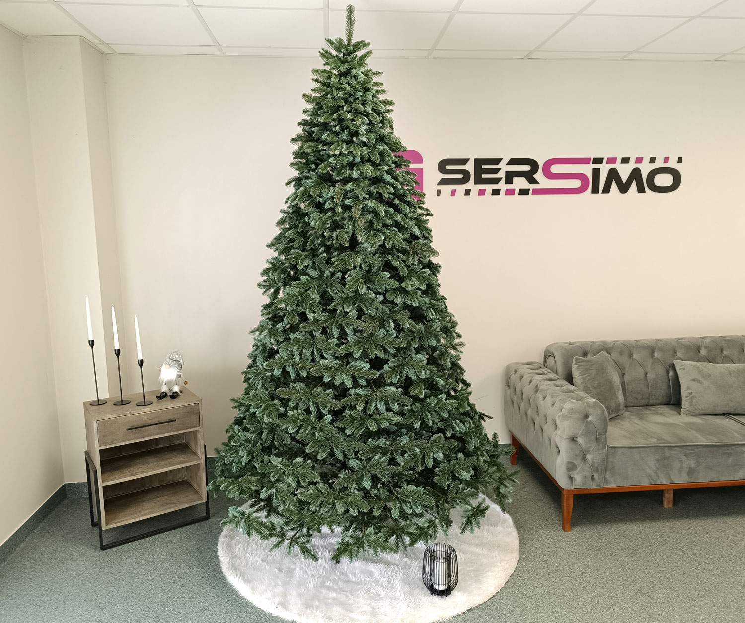 Brad artificial Christmas Deluxe by Sersimo, Canada argintiu, 3D, 230cm Household NewTrend