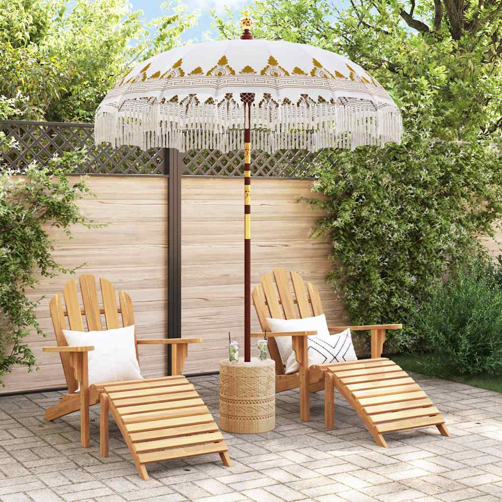 Parasol Balinez Crem 185 x 185 x 260 cm GartenMobel Dekor