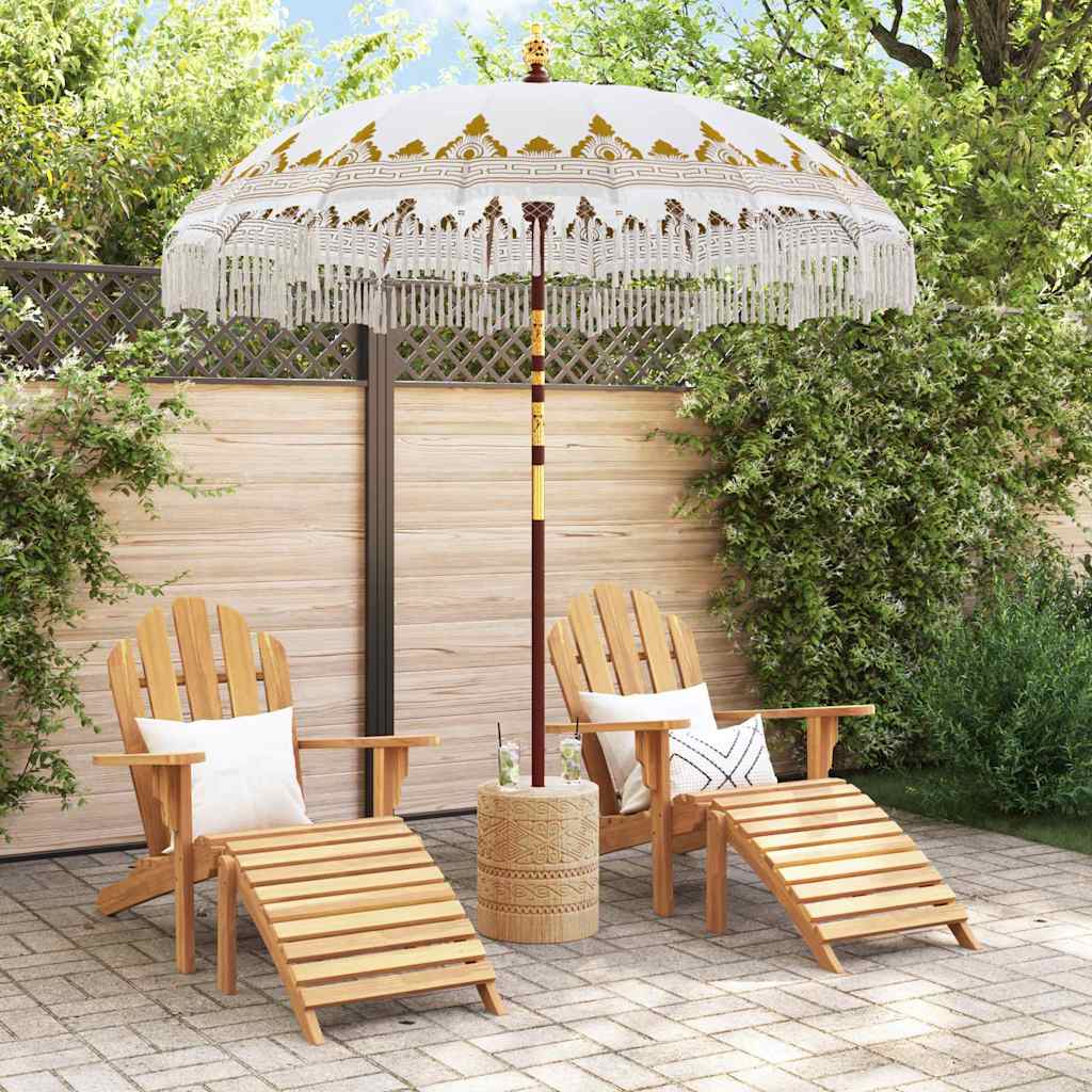 Parasol Balinez Crem 215 x 215 x 260 cm GartenMobel Dekor
