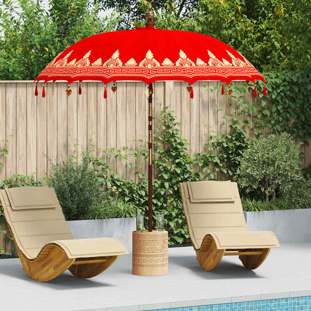 Parasol Balinez Roșu 215 x 215 x 260 cm GartenMobel Dekor