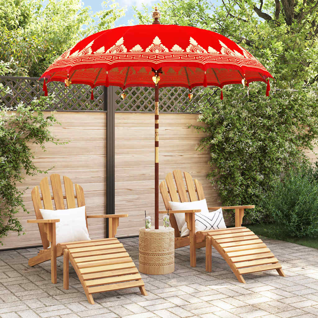Parasol Balinez Roșu 215 x 215 x 260 cm GartenMobel Dekor