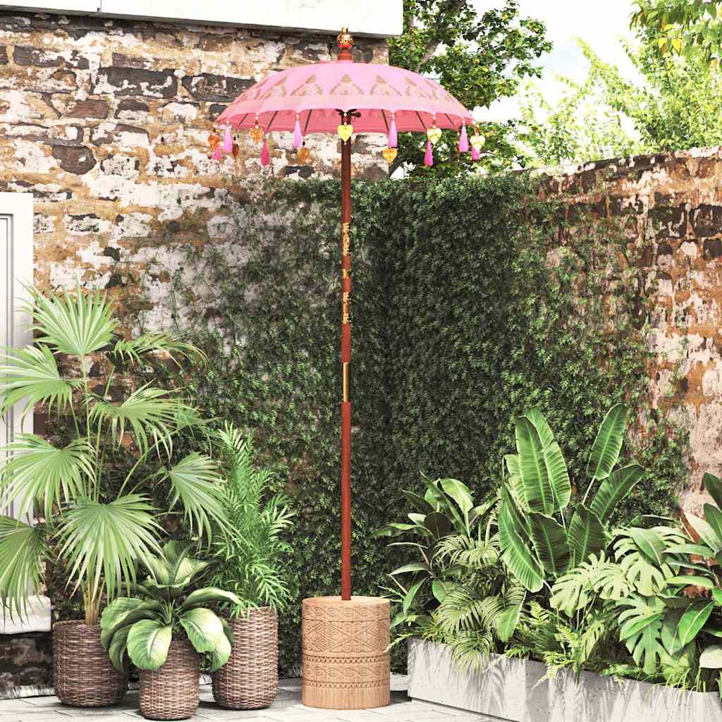 Parasol Balinez Roz 95 x 95 x 260 cm GartenMobel Dekor