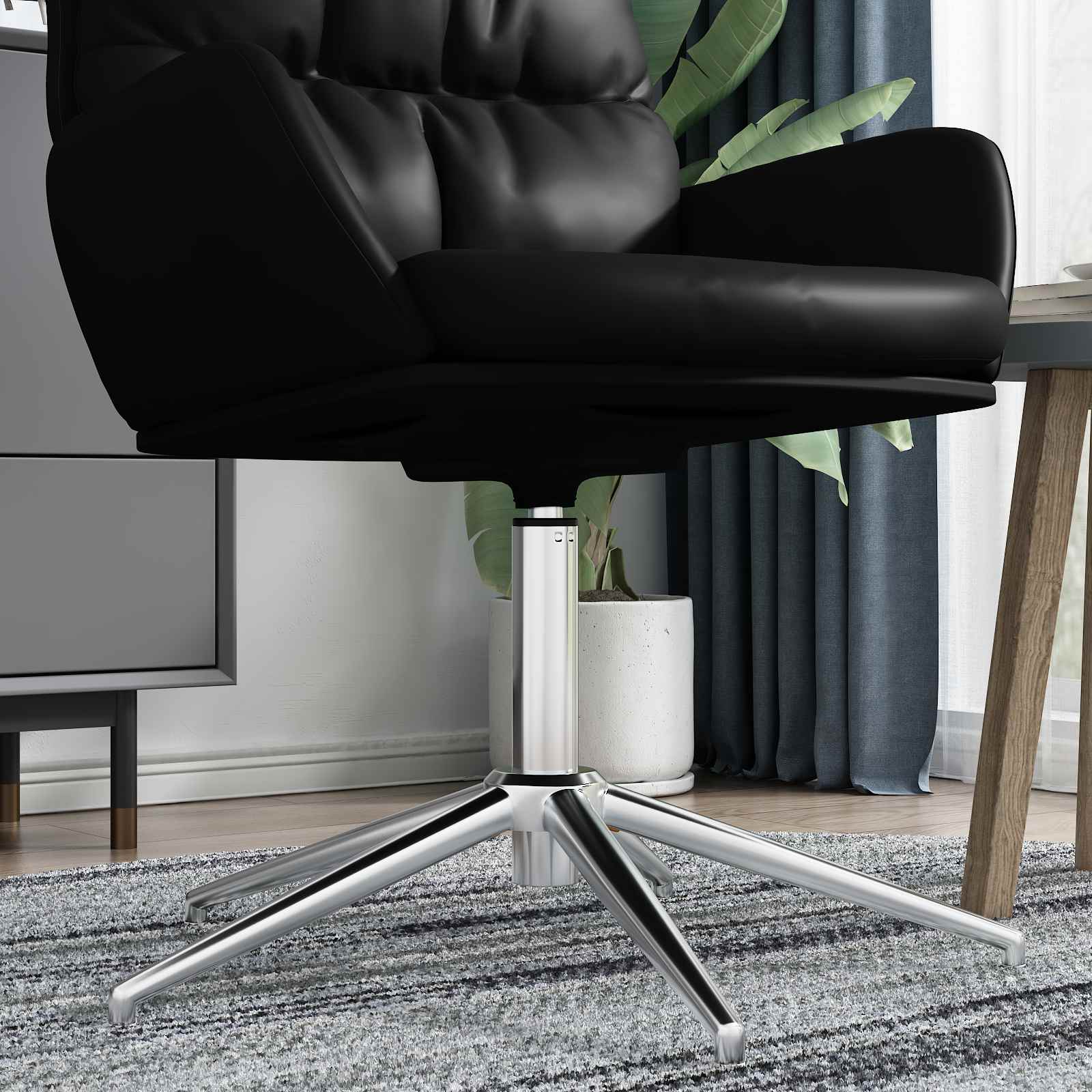 Cilindru de Gaz pentru Scaun de Birou Crom 14 cm Fier GartenMobel Dekor