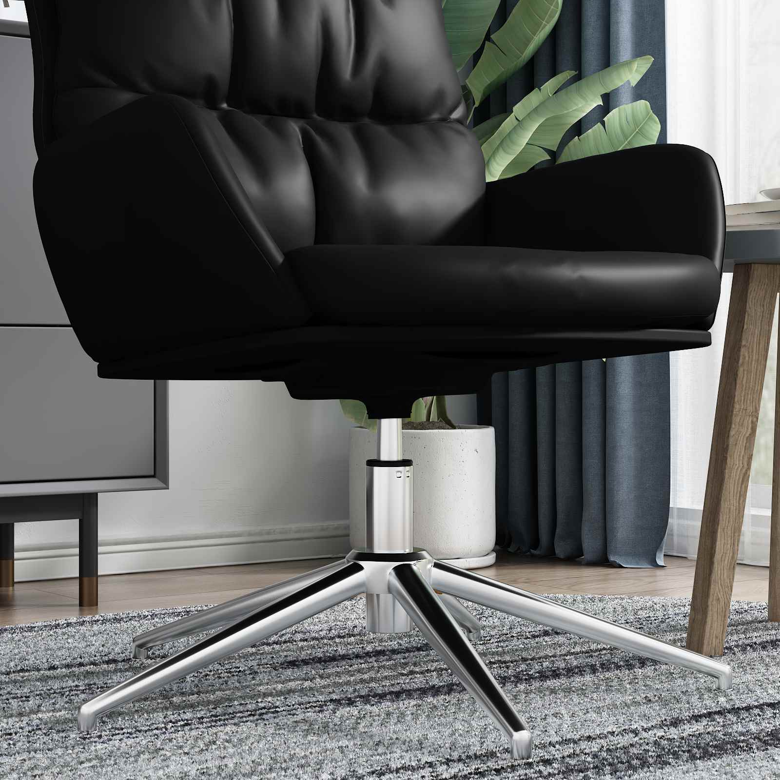 Cilindru de Gaz pentru Scaun de Birou Crom 7 cm Fier GartenMobel Dekor