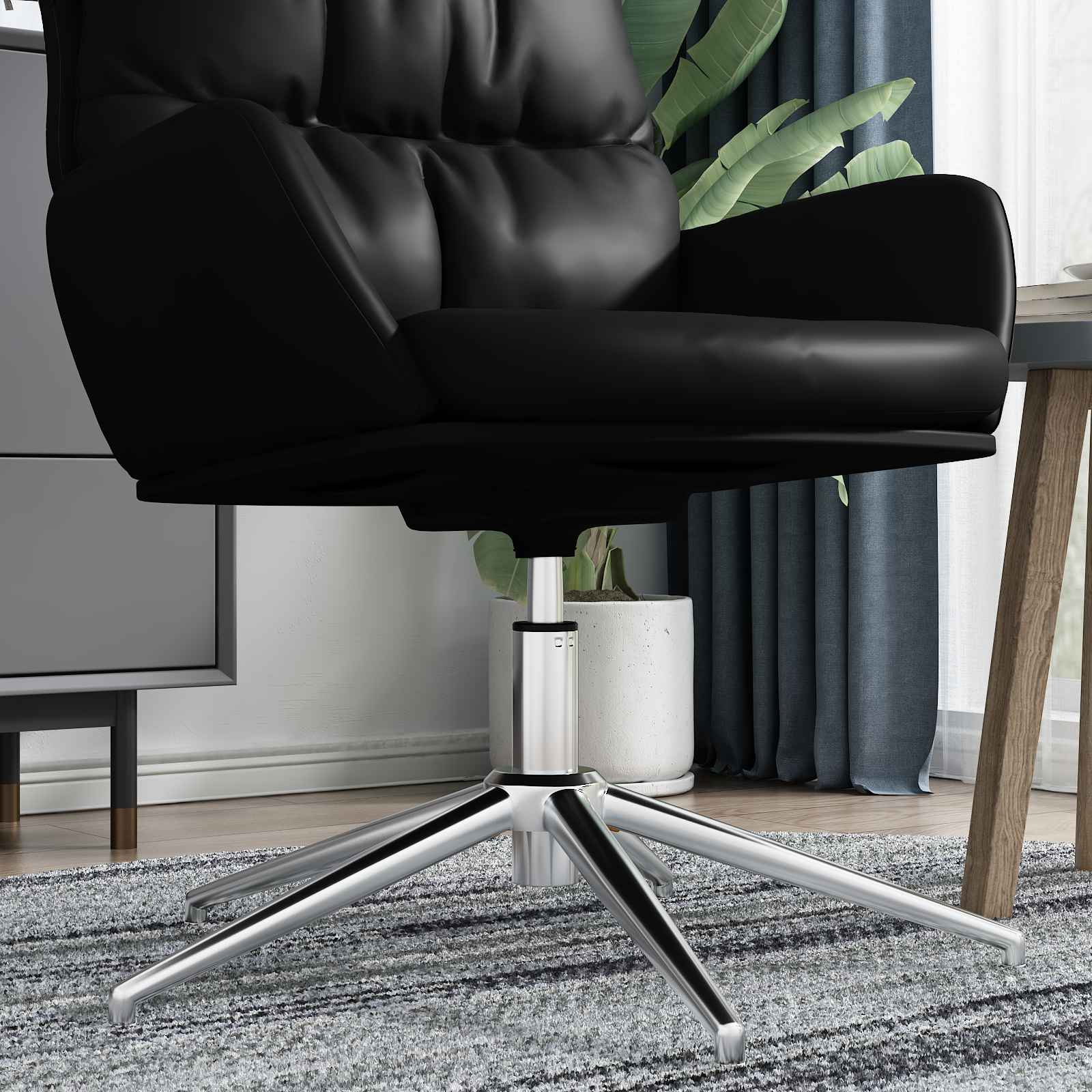 Cilindru de Gaz pentru Scaun de Birou Crom 9 cm Fier GartenMobel Dekor