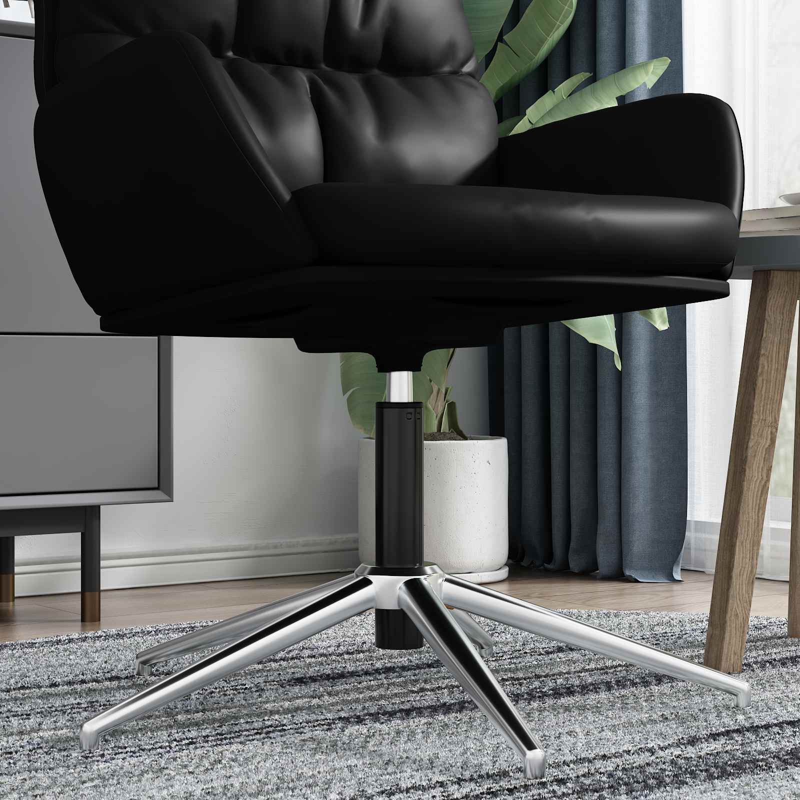 Cilindru de Gaz pentru Scaun de Birou Negru 14 cm Fier GartenMobel Dekor