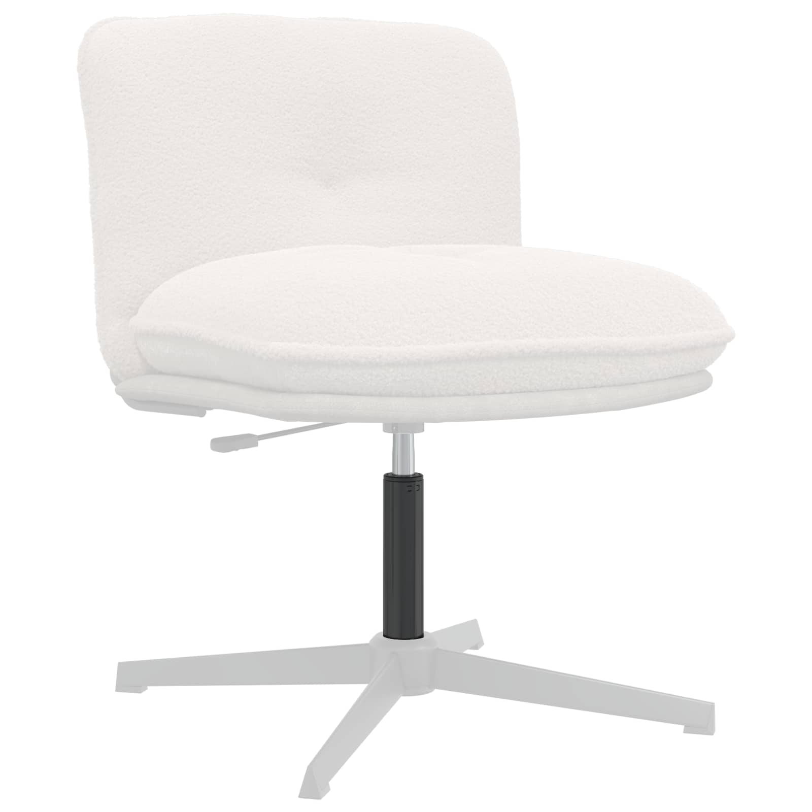 Cilindru de Gaz pentru Scaun de Birou Negru 15,5 cm Fier GartenMobel Dekor