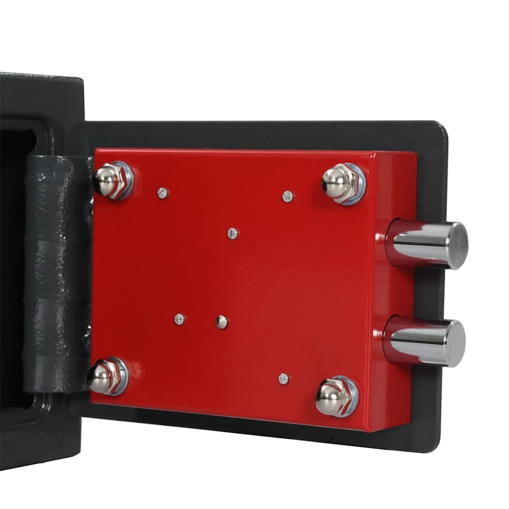 Seif cu blocare Gri 17 x 23 x 17 cm Oțel GartenMobel Dekor