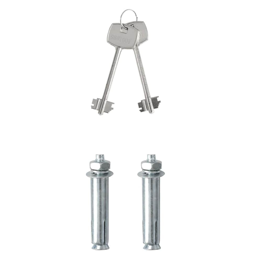 Seif cu blocare Gri 17 x 23 x 17 cm Oțel GartenMobel Dekor