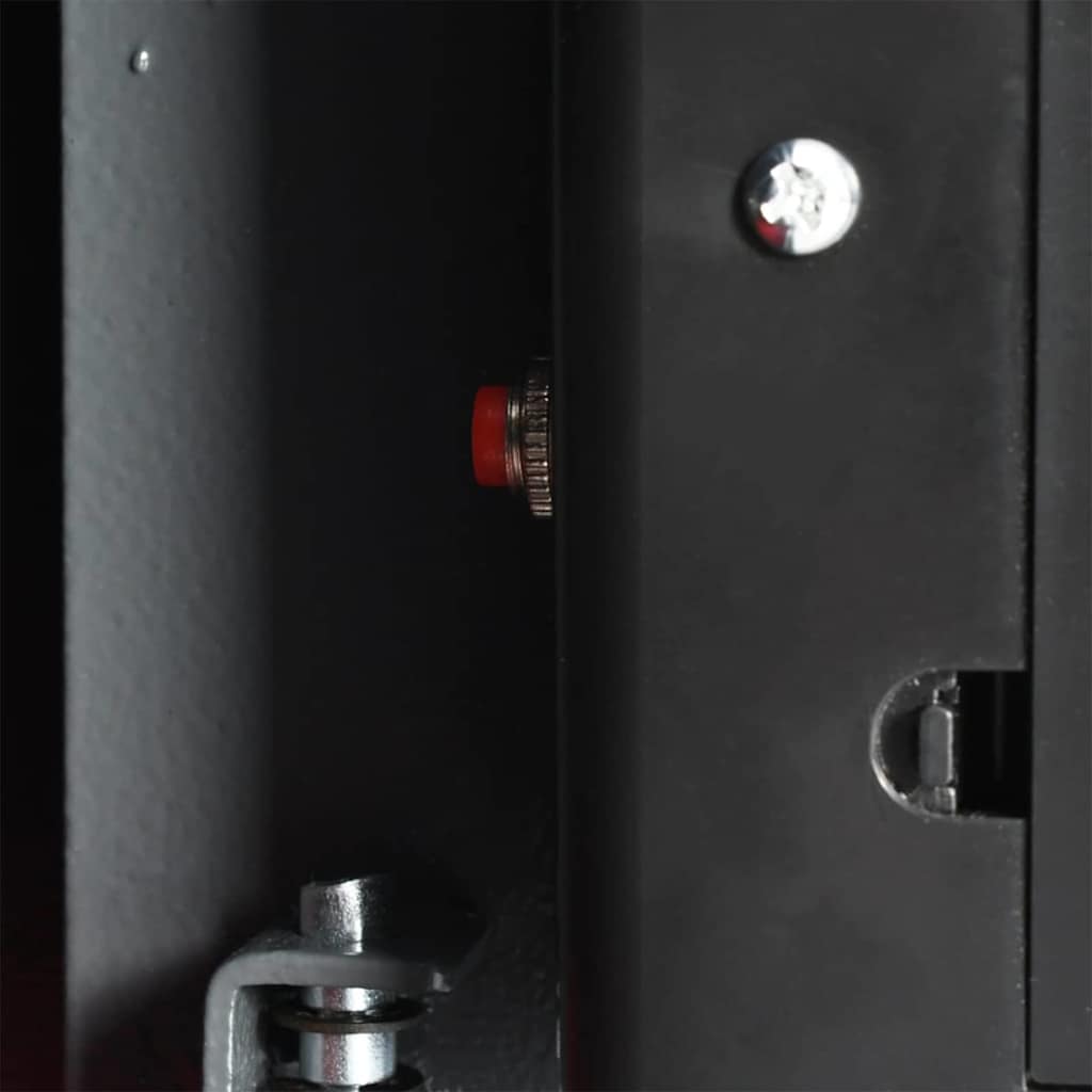 Seif digital cu blocare Gri închis 20 x 31 x 20 cm Oțel GartenMobel Dekor