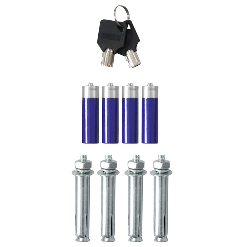 Seif digital cu blocare Gri închis 20 x 31 x 20 cm Oțel GartenMobel Dekor