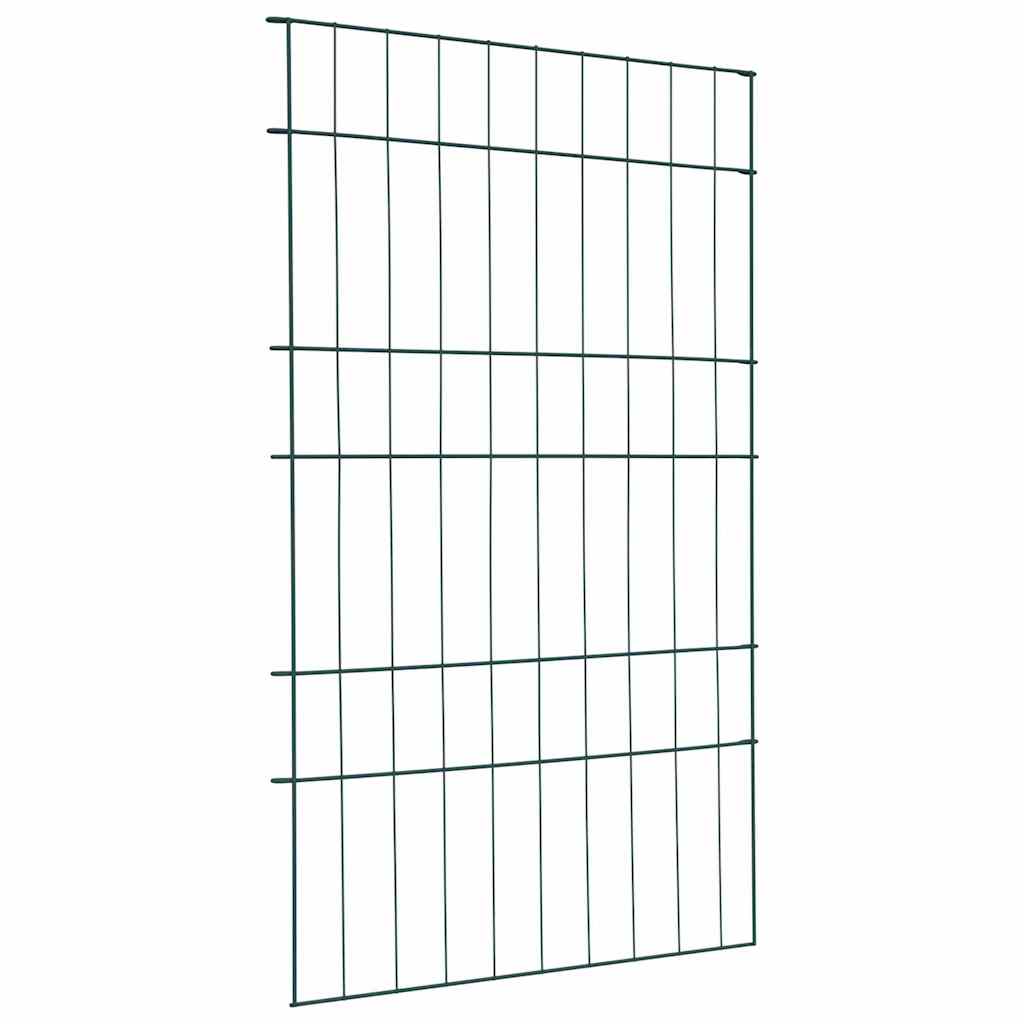 Set gard pentru iaz 8 pcs Verde 50 x 80 cm Oțel GartenMobel Dekor