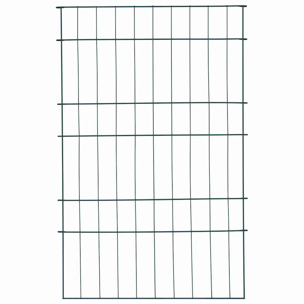Set gard pentru iaz 8 pcs Verde 50 x 80 cm Oțel GartenMobel Dekor