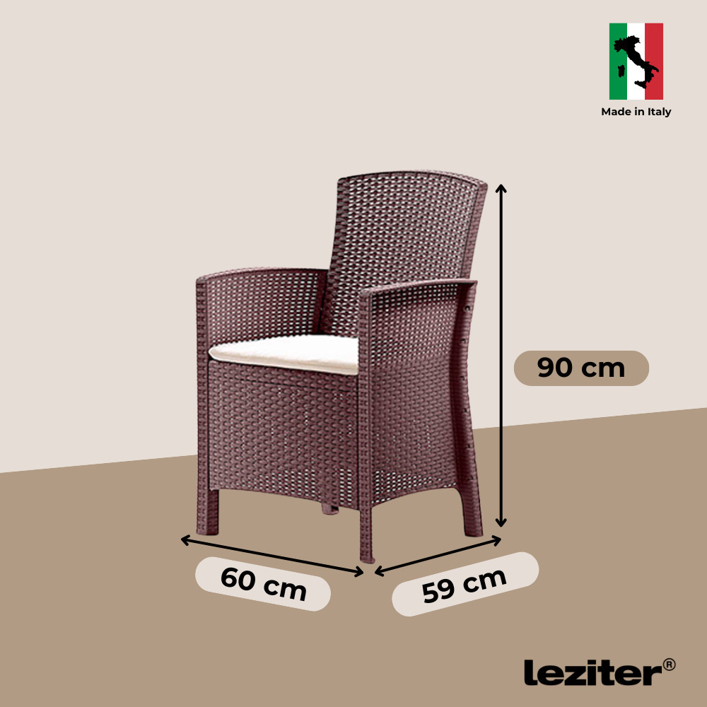 Leziter Fotoliu din ratan artificial Lima Mobalis Homvera