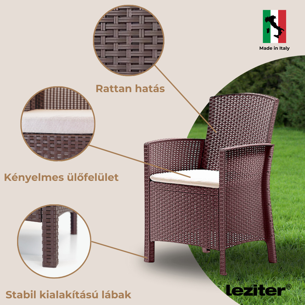 Leziter Fotoliu din ratan artificial Lima Mobalis Homvera