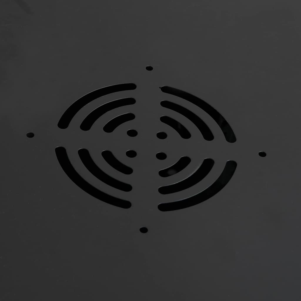 Dulap de rețea cu depozitare Negru 53 x 45 x 30 cm Oțel GartenMobel Dekor