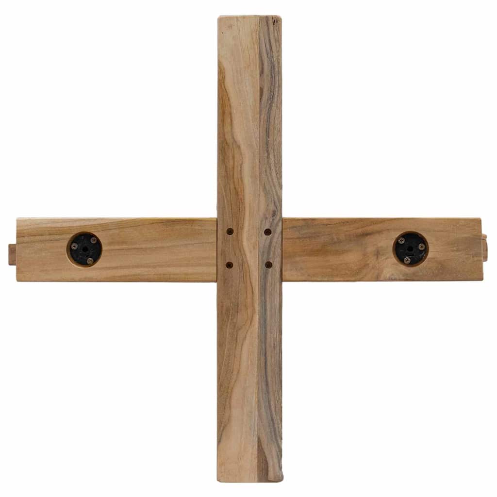 Brad de Crăciun cu suport Maro 150 cm Lemn masiv de tec GartenMobel Dekor