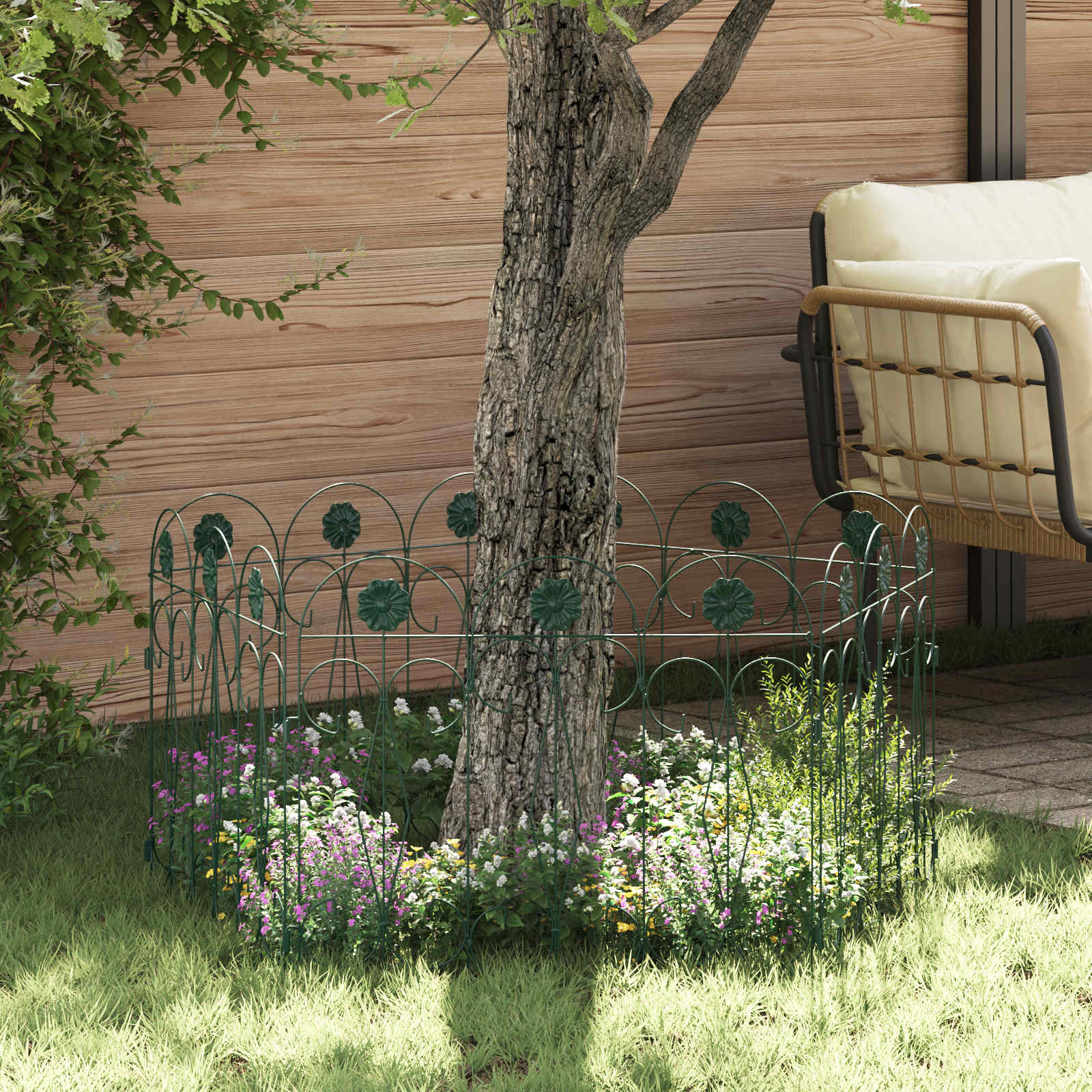 Gard de Grădină Spalier Verde GartenMobel Dekor