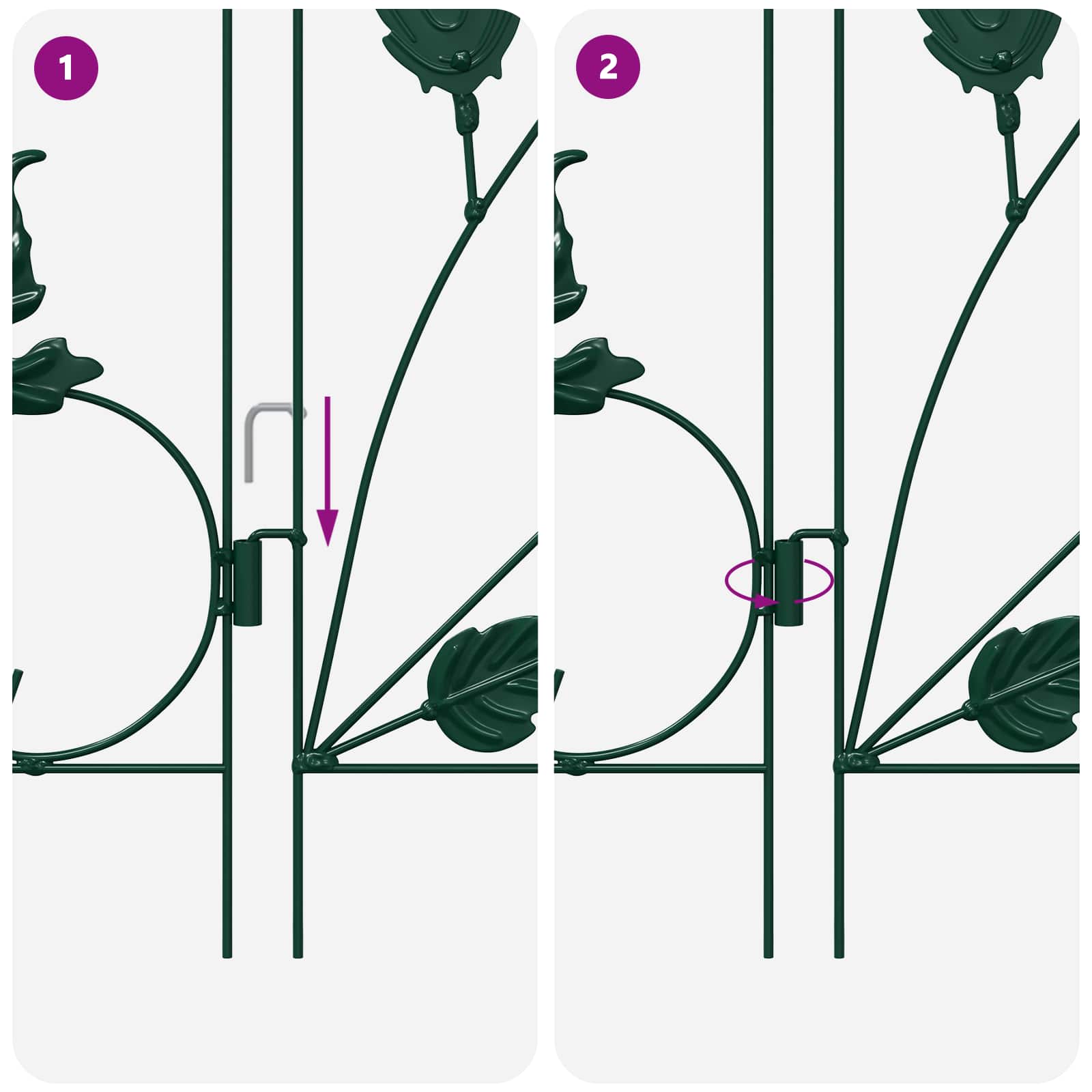 Gard de Grădină Spalier Verde GartenMobel Dekor