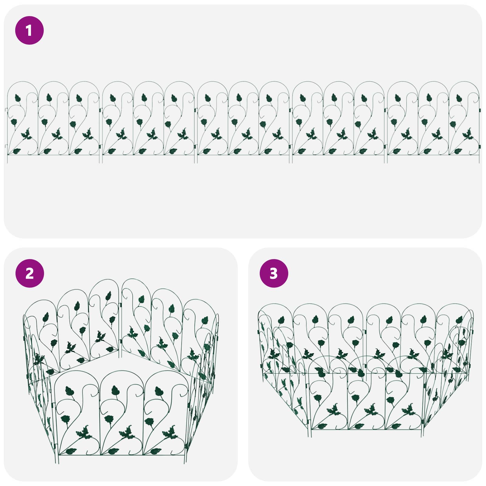 Gard de Grădină Spalier Verde GartenMobel Dekor