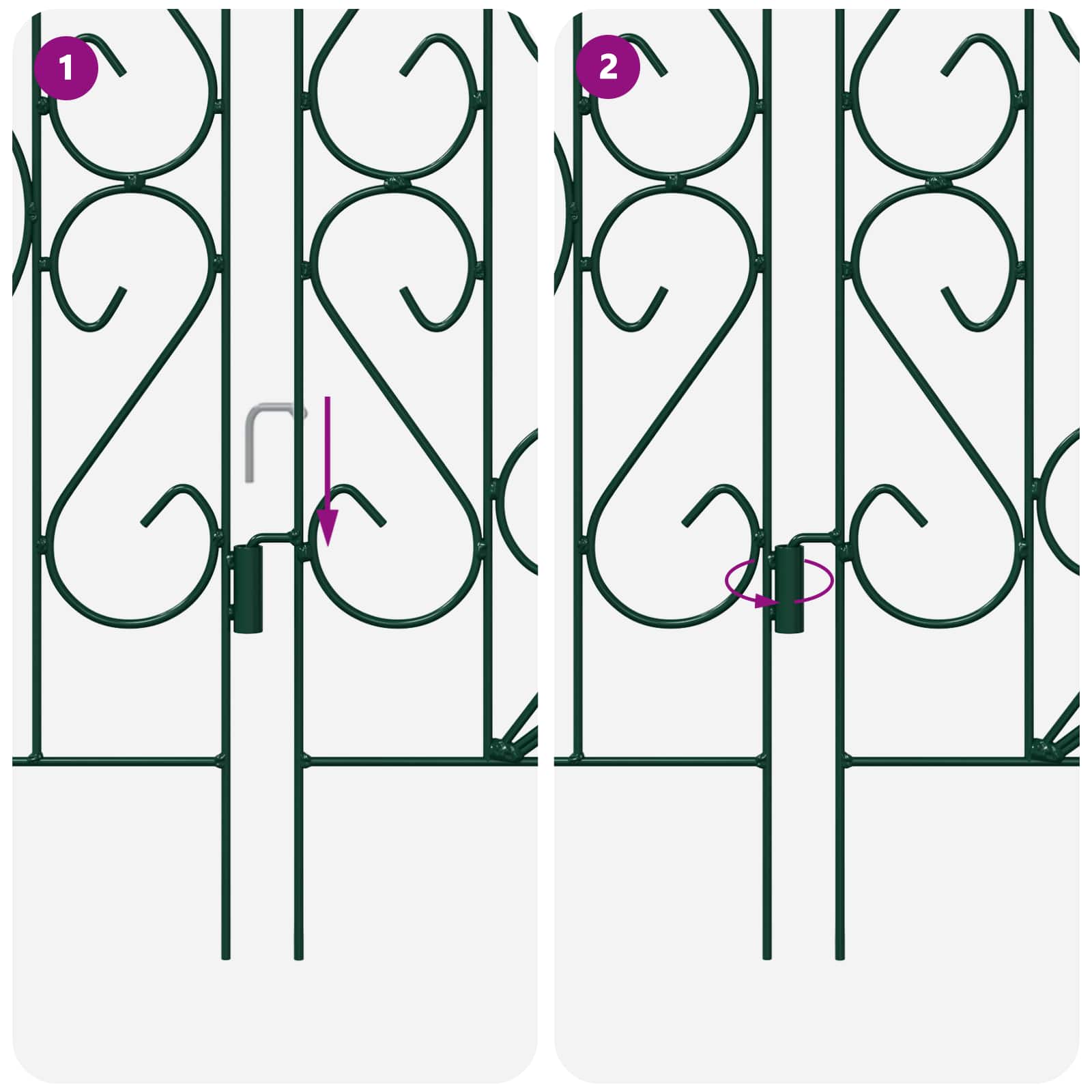 Gard de Grădină Spalier Verde GartenMobel Dekor