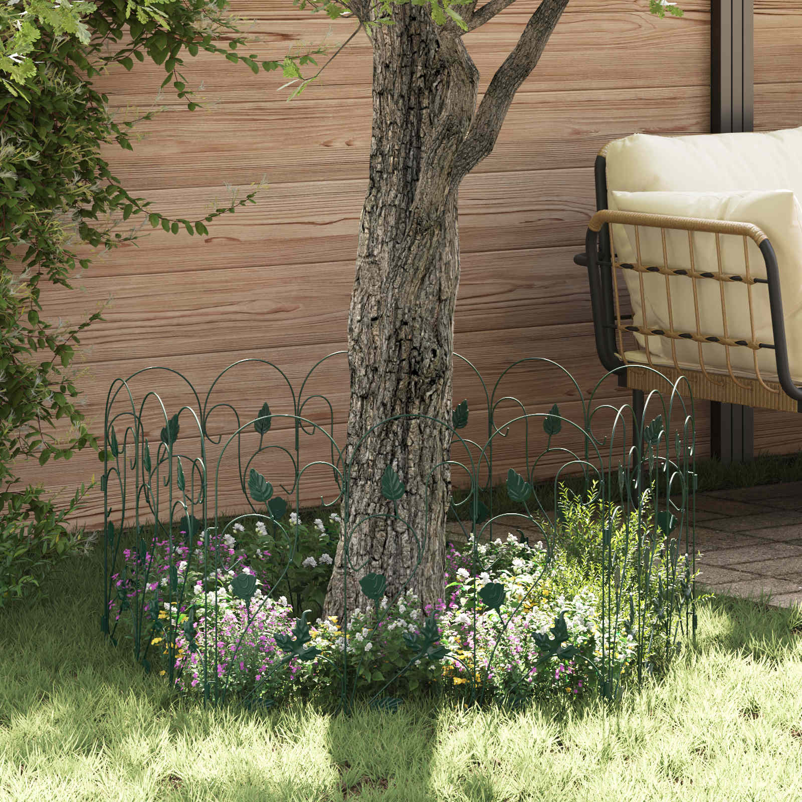 Gard de Grădină Spalier Verde GartenMobel Dekor