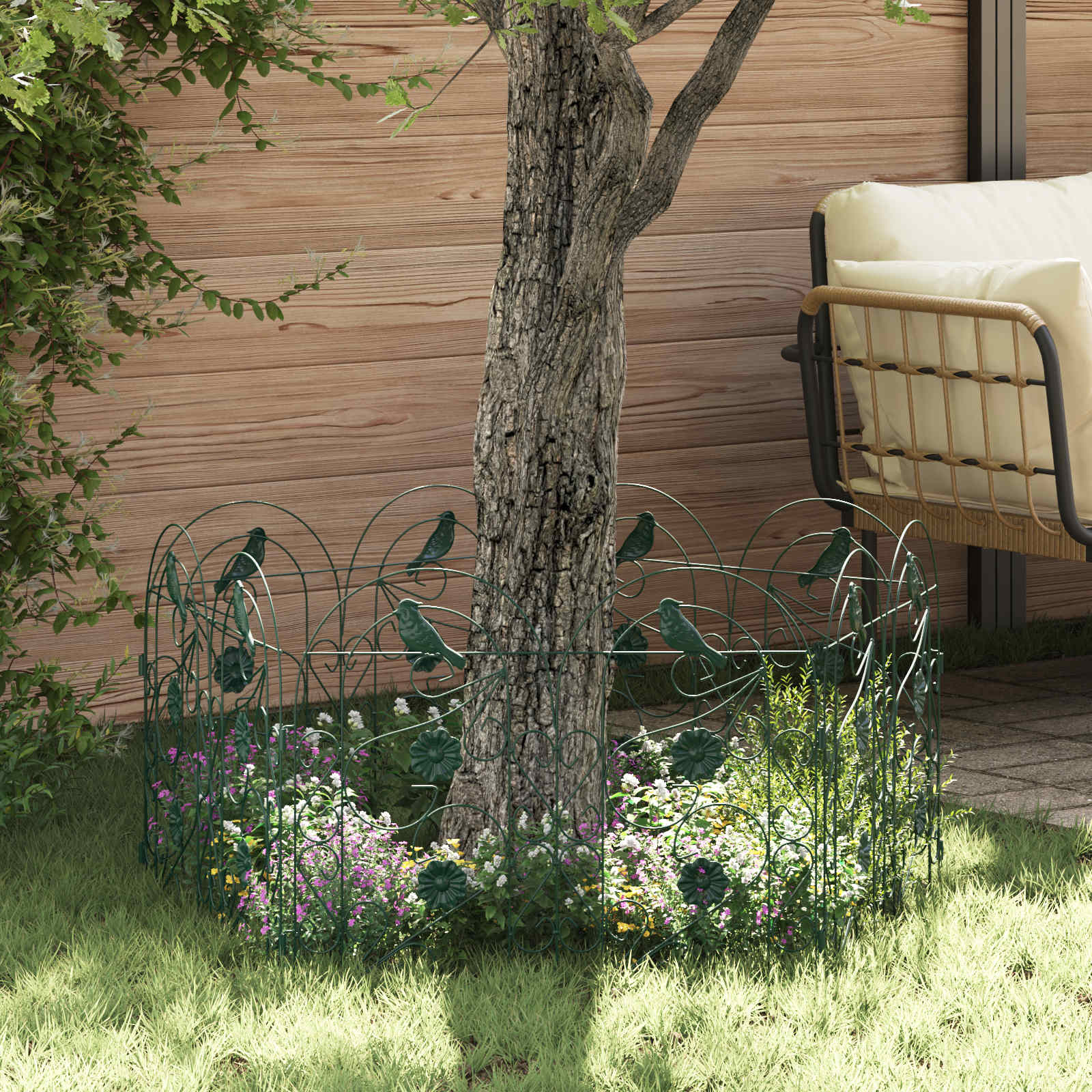 Gard de Grădină Spalier Verde GartenMobel Dekor