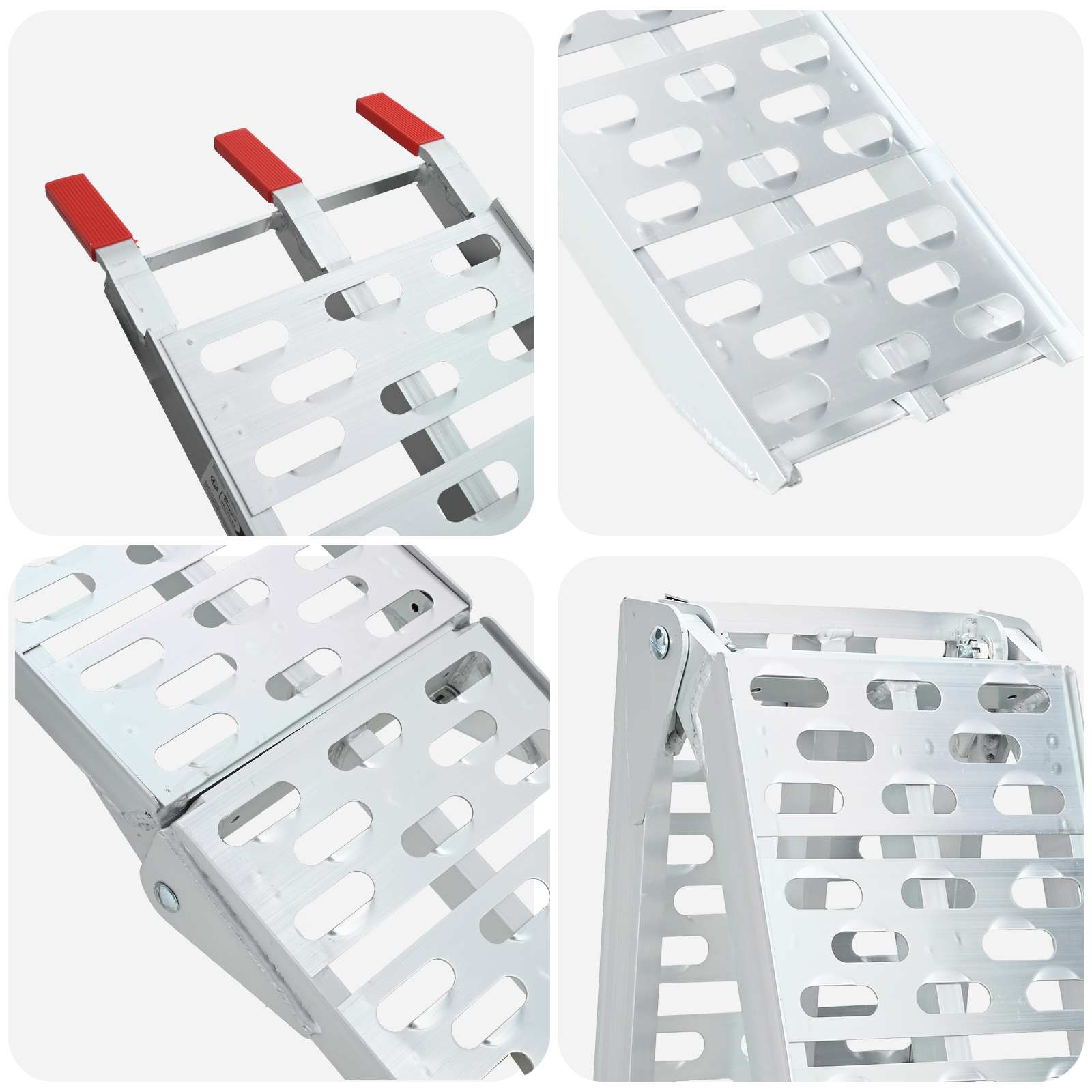 Rampă de Încărcare 2 pcs Argintiu 222 x 29 x 14 cm Aluminiu GartenMobel Dekor