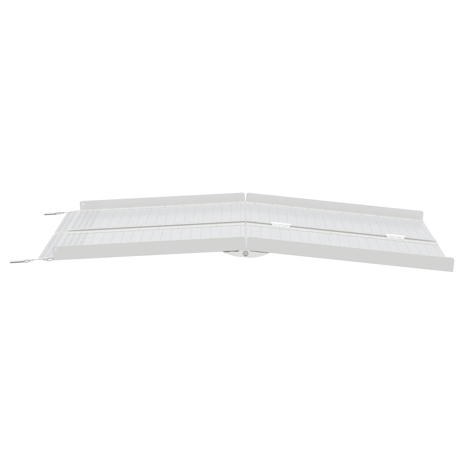 Rampă pentru scaun cu rotile Argintiu 152 x 73 x 11 cm Aluminiu GartenMobel Dekor