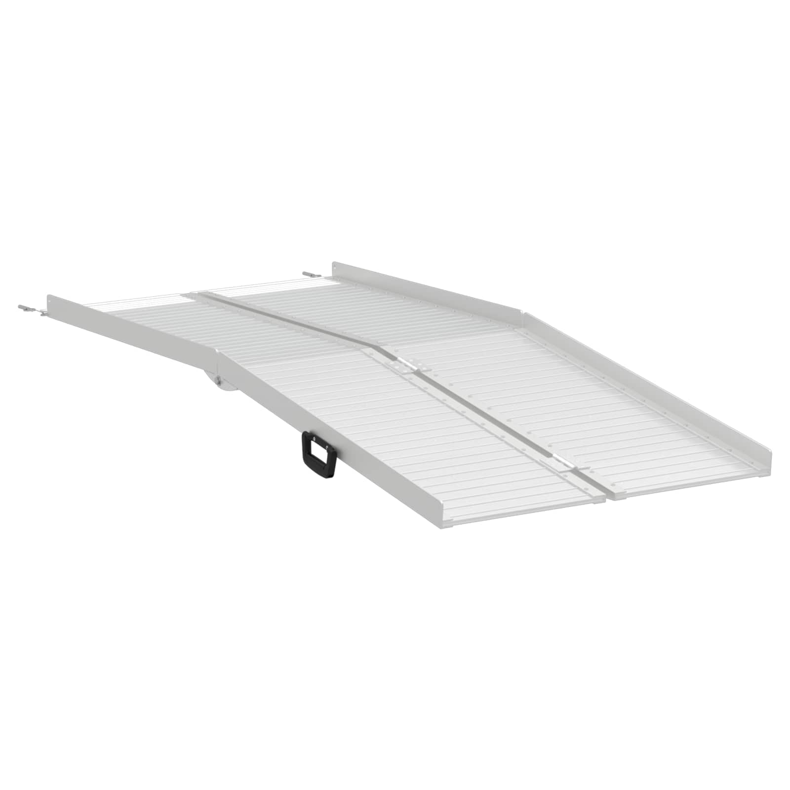 Rampă pentru scaun cu rotile Argintiu 183 x 73 x 11 cm Aluminiu GartenMobel Dekor