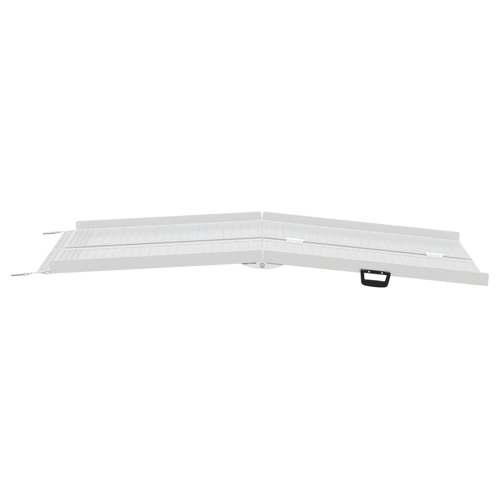 Rampă pentru scaun cu rotile Argintiu 183 x 73 x 11 cm Aluminiu GartenMobel Dekor