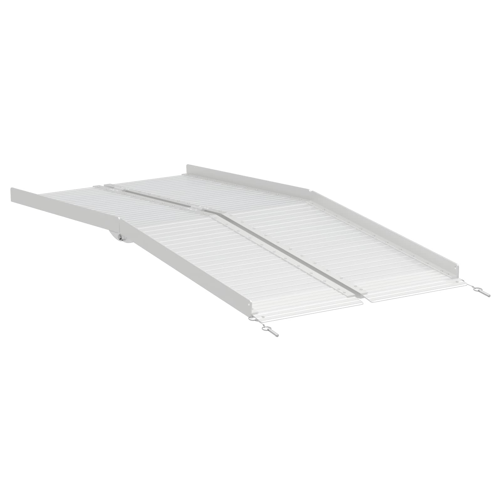 Rampă pentru scaun cu rotile Argintiu 183 x 73 x 11 cm Aluminiu GartenMobel Dekor