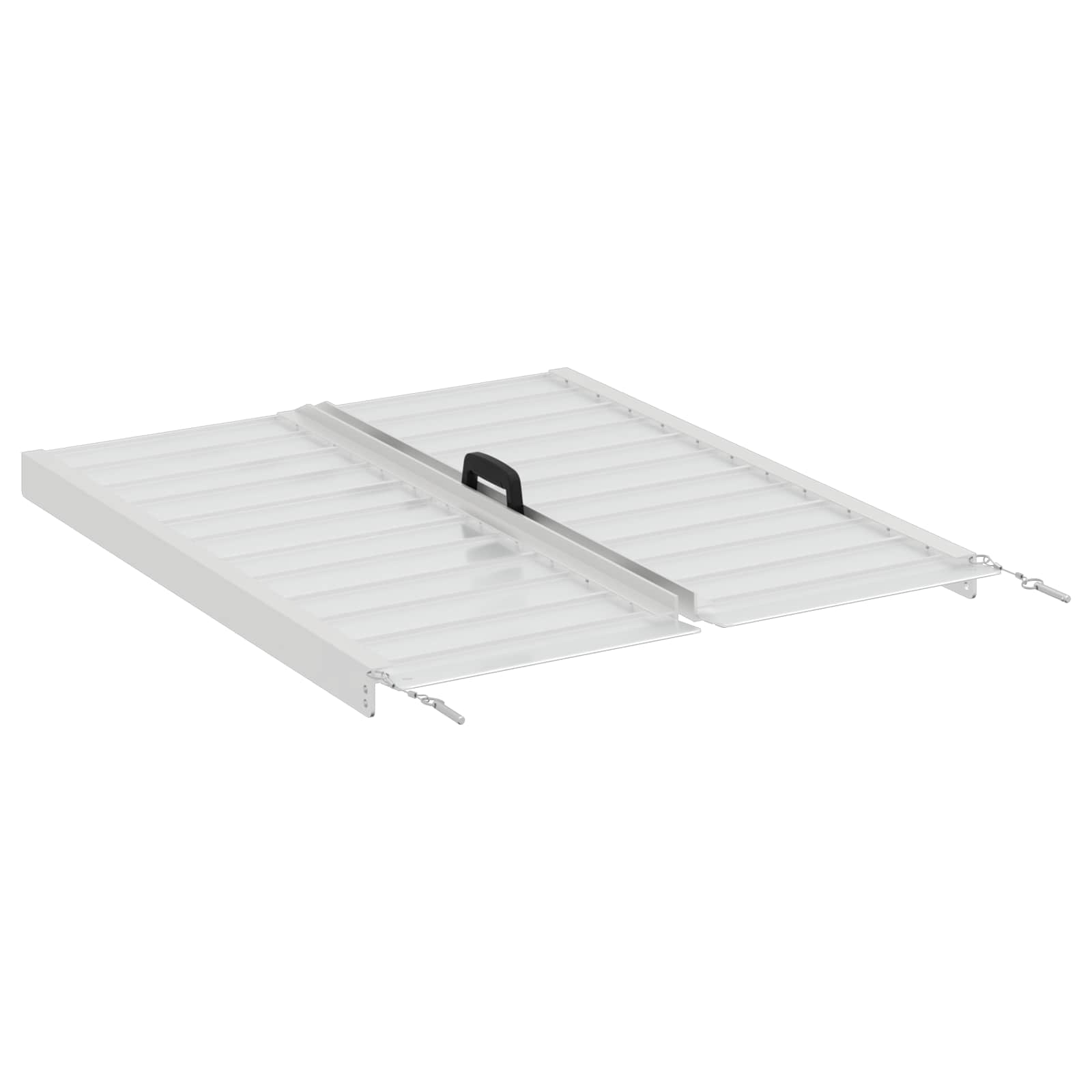 Rampă pentru scaun cu rotile Argintiu 92 x 73,5 x 5 cm Aluminiu GartenMobel Dekor