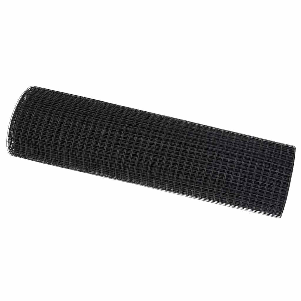 Gard din sârmă sudată Gri 0.4 x 50 m Oțel GartenMobel Dekor