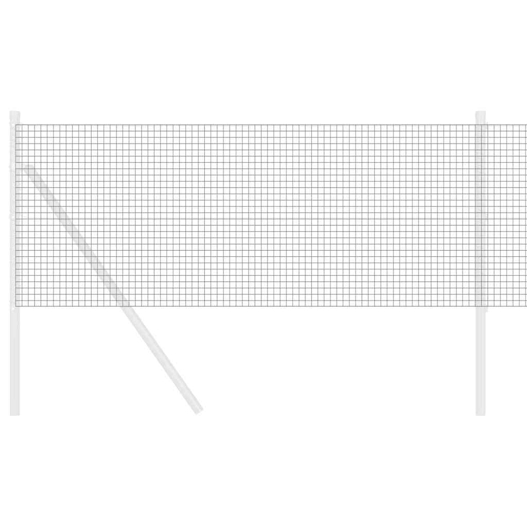 Gard din sârmă sudată Gri 0.8 x 10 m GartenMobel Dekor