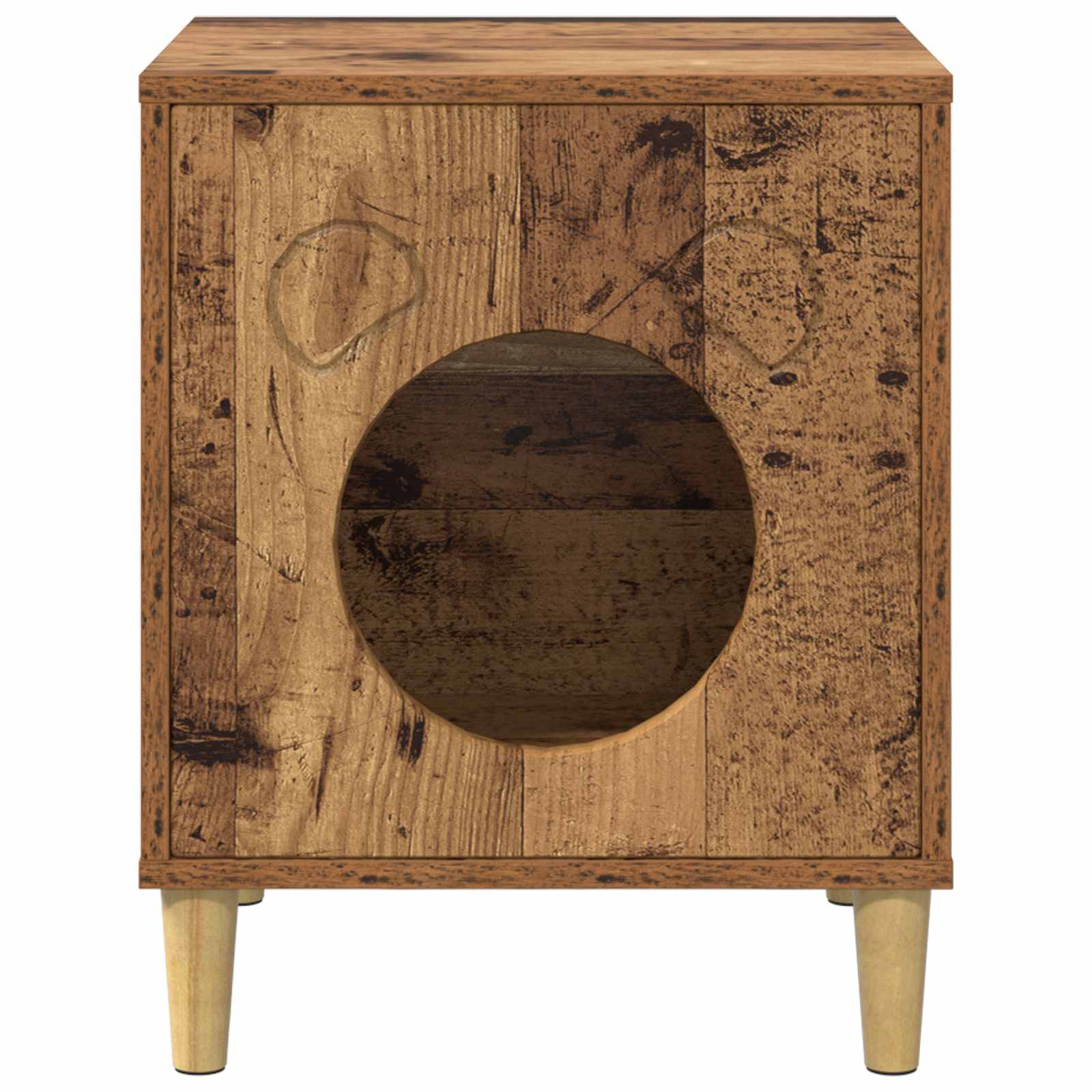 Casa pentru pisici Lemn vechi 42,5 x 40 x 52,5 cm Lemn compozit GartenMobel Dekor