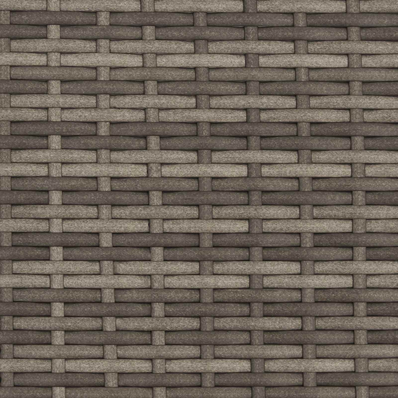 Seturi de mobilier cu pernă 3 pcs Gri și gri închis Ratan GartenMobel Dekor