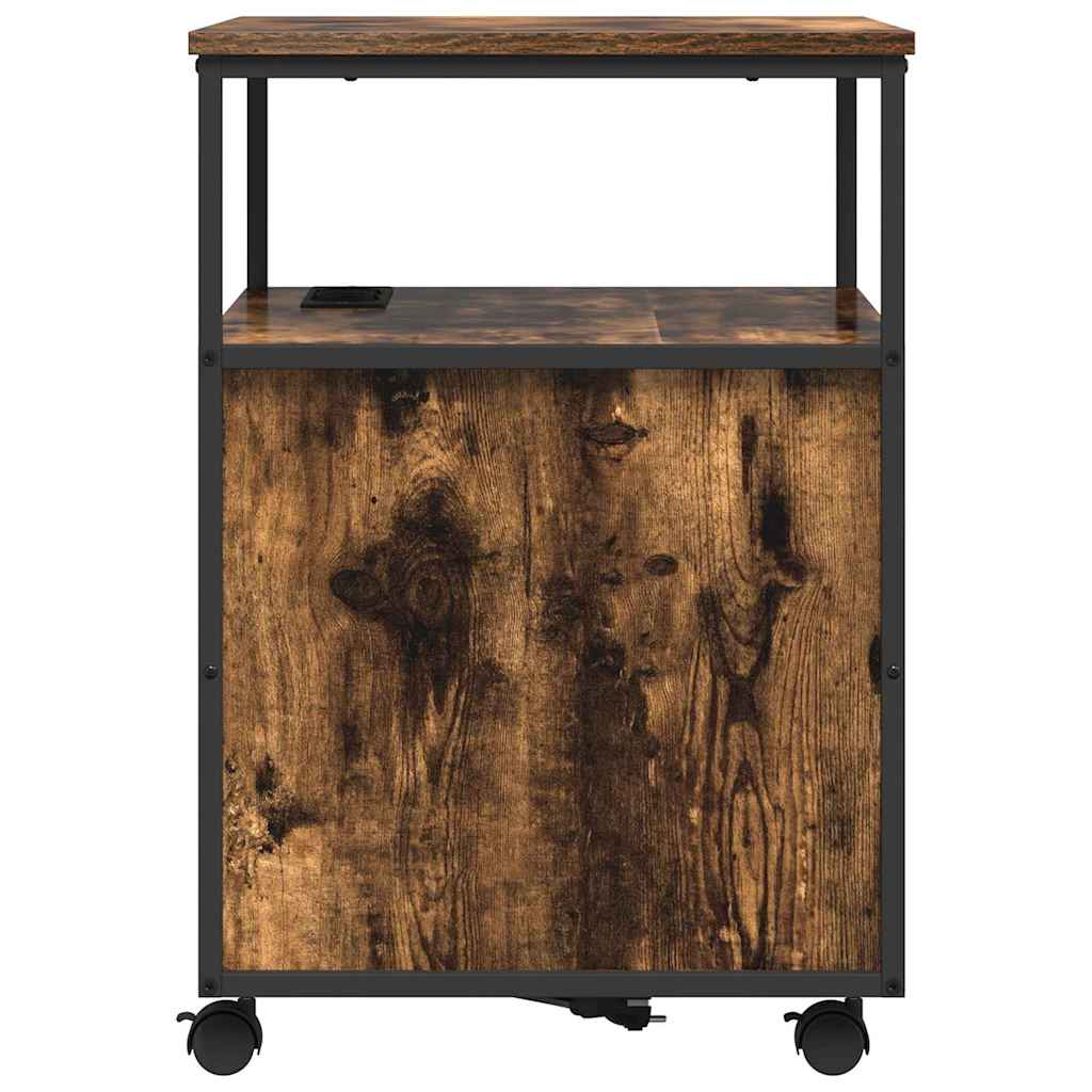 Birou cu Stație de Încărcare Stejar afumat 61 x 46 x 67 cm GartenMobel Dekor