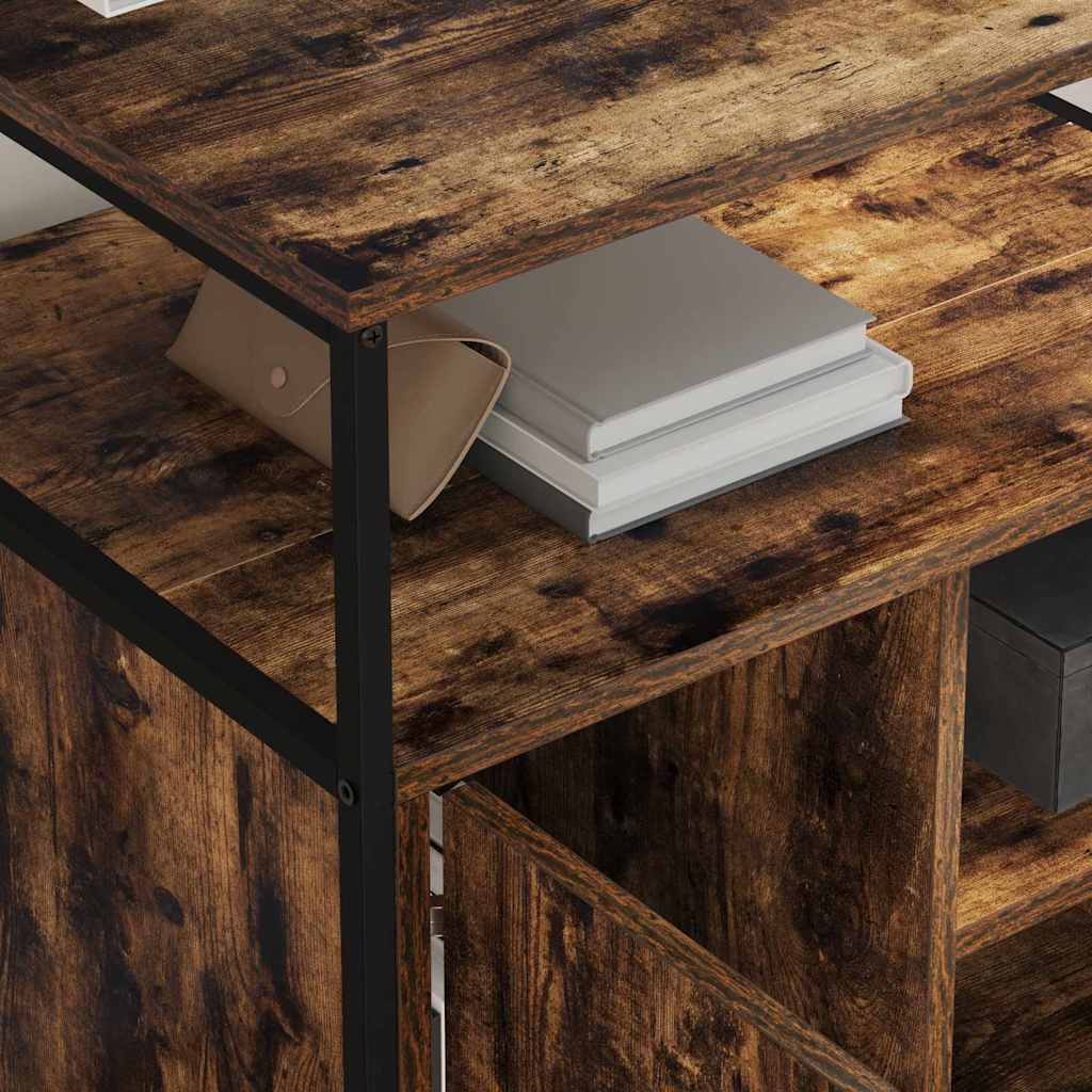 Birou cu Stație de Încărcare Stejar afumat 61 x 46 x 67 cm GartenMobel Dekor