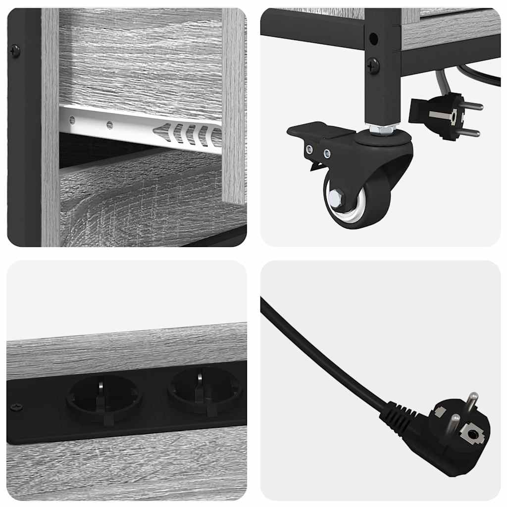 Dulap de birou sonoma gri 76 x 41 x 72 cm Lemn compozit GartenMobel Dekor