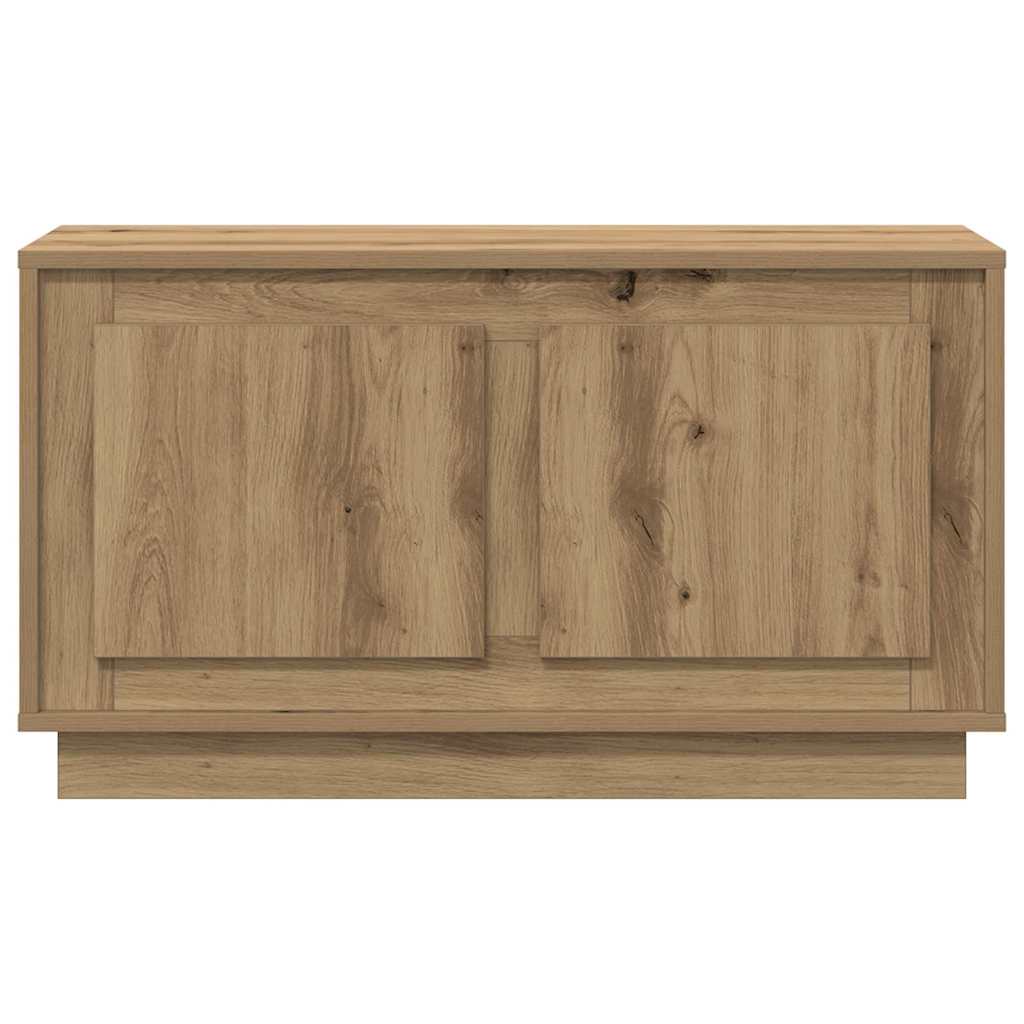 Cabinet TV stejar artizanal 80 x 35 x 45 cm Lemn compozit GartenMobel Dekor