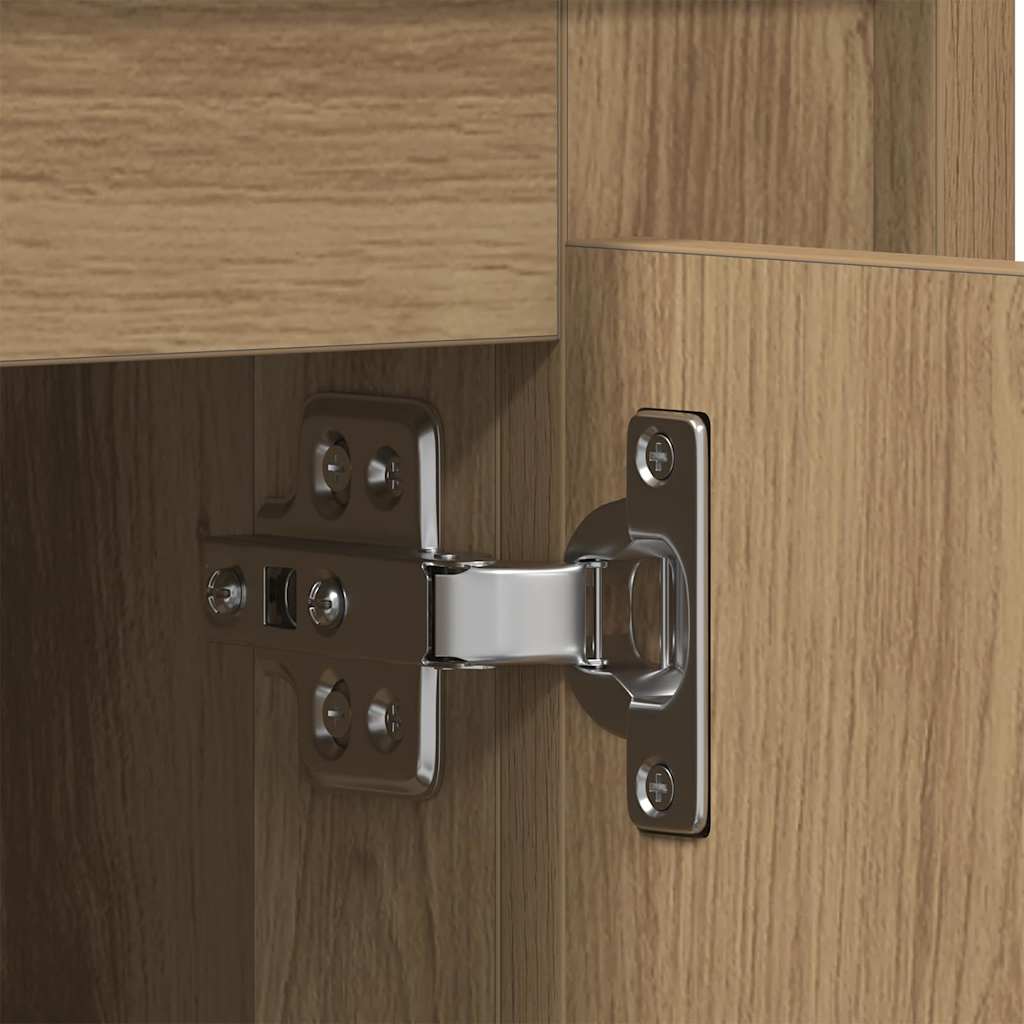 Cabinet TV stejar artizanal 80 x 35 x 45 cm Lemn compozit GartenMobel Dekor