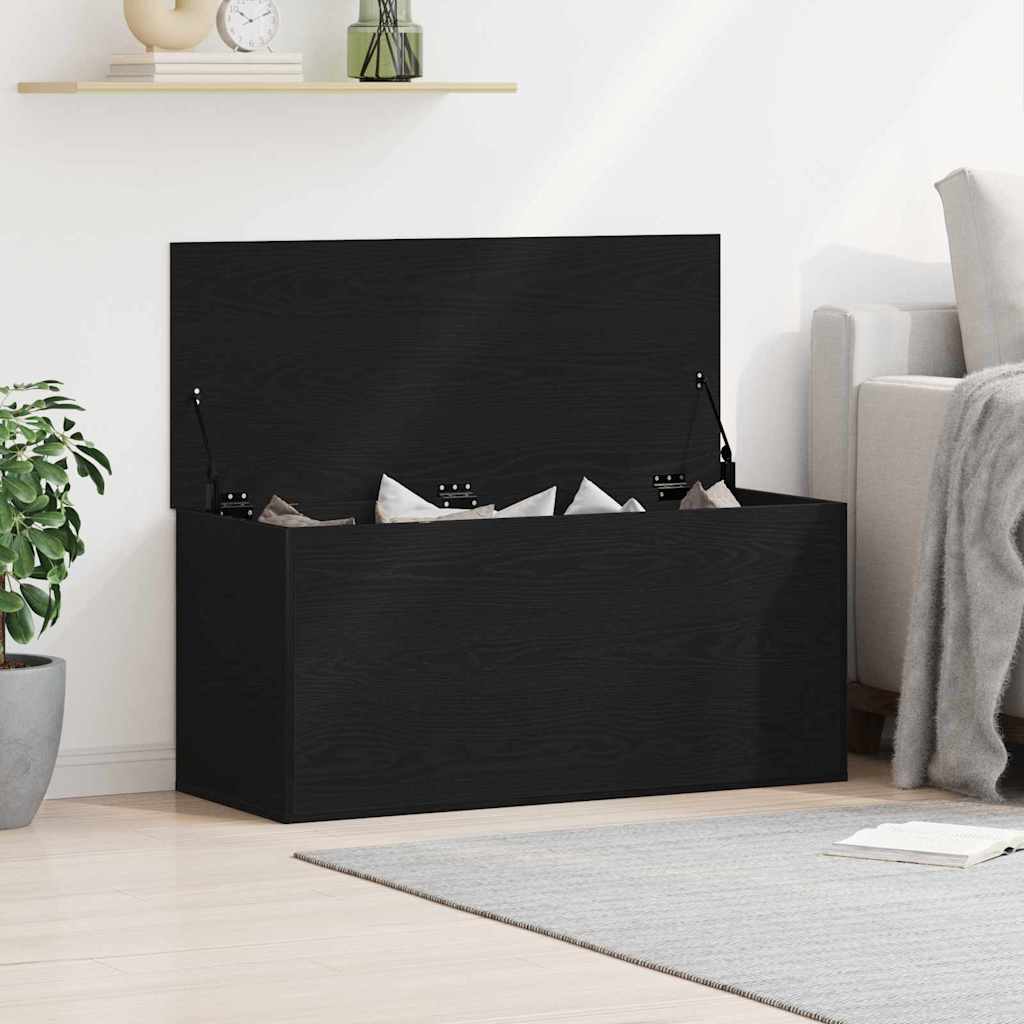 Cutie de depozitare Stejar negru 100 x 42 x 46 cm Lemn compozit GartenMobel Dekor