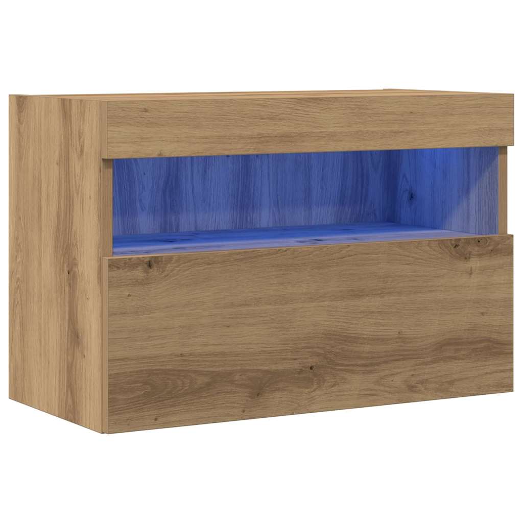 Dulap TV de perete Pe perete stejar artizanal 60 x 30 x 40 cm GartenMobel Dekor