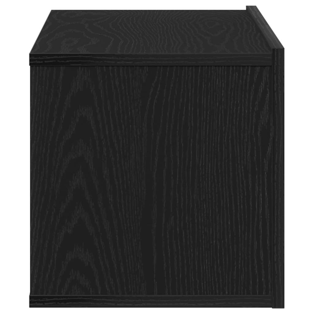 Dulapuri TV Stejar negru 80 x 30 x 30 cm Lemn compozit GartenMobel Dekor