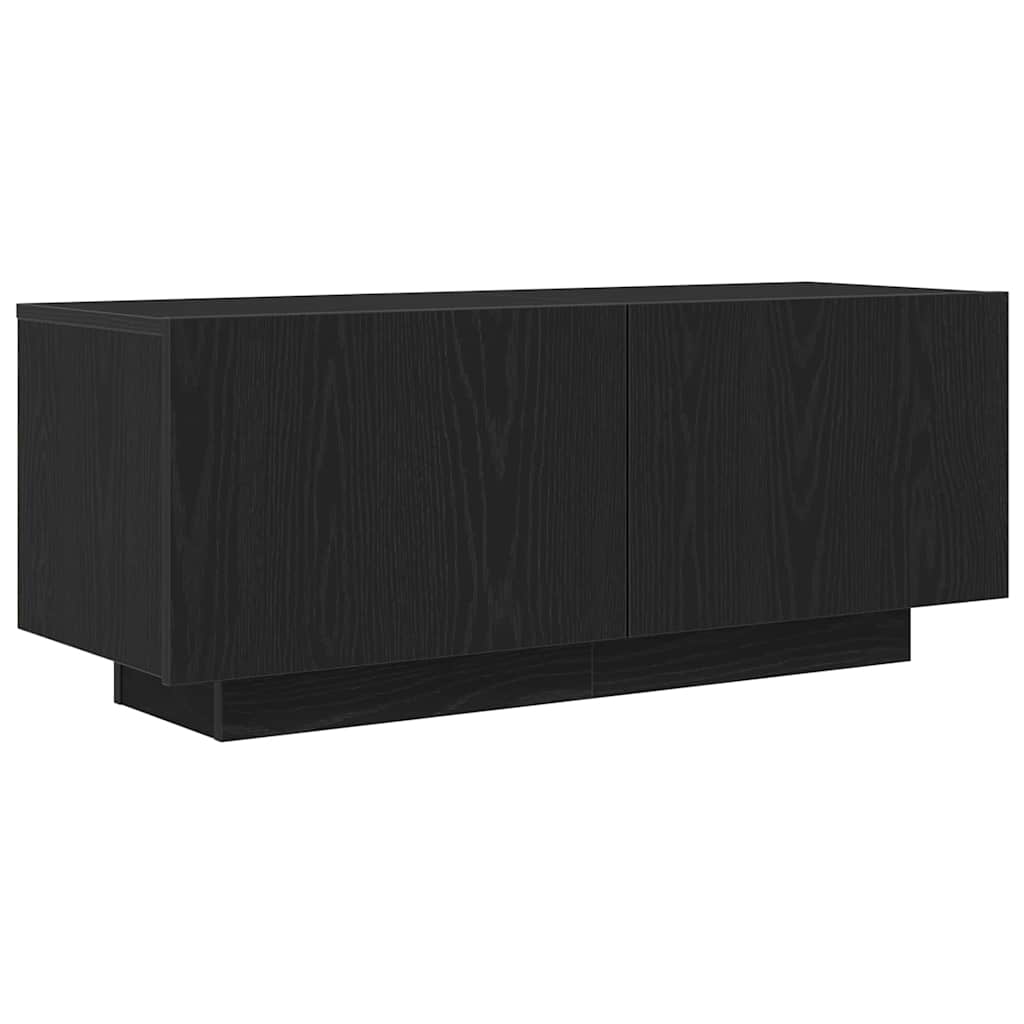 Cabinet TV Stejar Negru 100 x 35 x 40 cm Lemn compozit GartenMobel Dekor